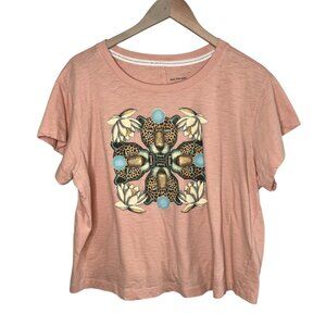 Anthropologie 1X The Billy Regenerative Cotton Crew Tee by Pilcro